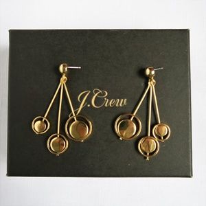 J. Crew Orb drop earrings gold